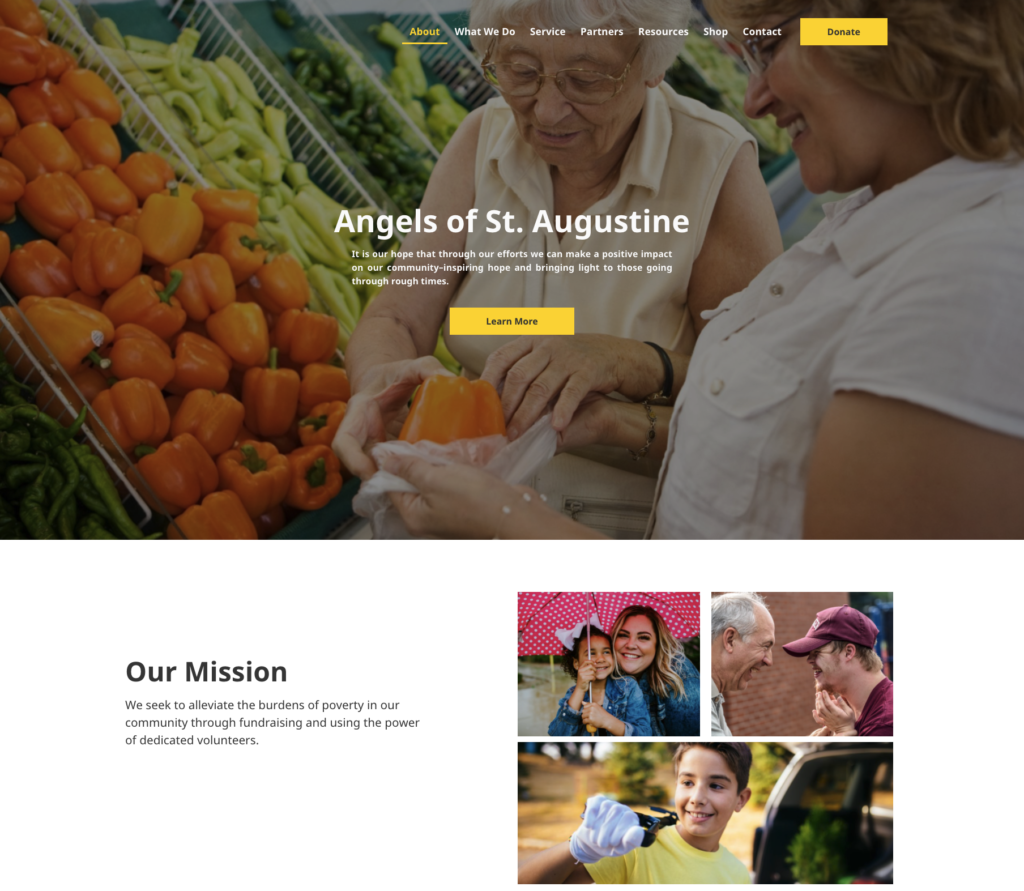 Charity Angels of St. Augustine website